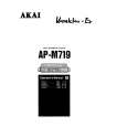AKAI AP-M719 Manual de Usuario