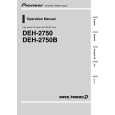 PIONEER DEH-2750/XU/ES Instrukcja Obsługi