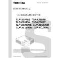 TOSHIBA TLP-X2500C Manual de Servicio
