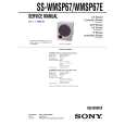 SONY SSWMSP67E Manual de Servicio