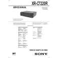 SONY XRC7220R Manual de Servicio