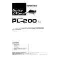 PIONEER PL-200X Instrukcja Serwisowa