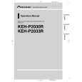 PIONEER KEH-P2033R Instrukcja Obsługi