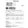PIONEER M-IS22/NVXJ Instrukcja Serwisowa