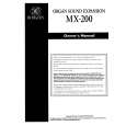 RODGERS MX-200 Manual de Usuario