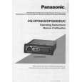 PANASONIC CQDPG655EUC Instrukcja Obsługi