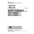 PIONEER AVIC-F500BT/XCN/RE Instrukcja Serwisowa