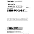 PIONEER DEH-P700BT/XN/EW5 Instrukcja Serwisowa