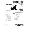 SONY CCD-F402 Manual de Servicio