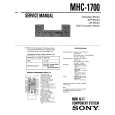 SONY MHC1700 Manual de Servicio