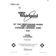 WHIRLPOOL SF3020SPW0 Catálogo de piezas