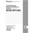 PIONEER DVD-R7783/ZUCYV5 Manual de Usuario