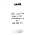 ZANUSSI ZOW4 Manual de Usuario