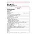 HITACHI 60UX58K Instrukcja Obsługi