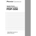 PIONEER PDP-S50/XIN/E5 Manual de Usuario