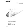 TRICITY BENDIX BWD1012 Manual de Usuario