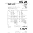 SONY MDSS41 Instrukcja Serwisowa