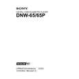 SONY DNW-65 Manual de Usuario