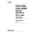 SONY UVW-100BP Instrukcja Serwisowa