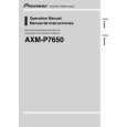 PIONEER AXM-P7650 Manual de Servicio