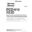 PIONEER PCD-025 Manual de Servicio
