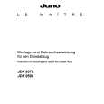 JUNO-ELECTROLUX JDK9570E Manual de Usuario