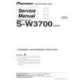 PIONEER S-W3700/XJC/E Manual de Servicio