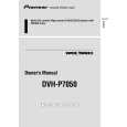 PIONEER DVH-P7450/ES/RC Manual de Usuario
