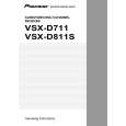 PIONEER VSX-D811S/KCXJI Manual de Usuario