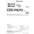 PIONEER CDX-P670/XN/EW5 Instrukcja Serwisowa