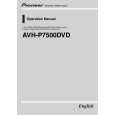 PIONEER AVH-P7500DVD Manual de Usuario