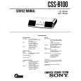 SONY CSS-B100 Manual de Servicio