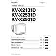 SONY KV-X2931D Manual de Usuario