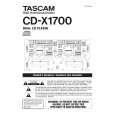 TEAC CD-X1700 Manual de Usuario