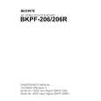 SONY BKPF-206 Manual de Servicio