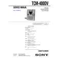 SONY TCM400DV Manual de Servicio