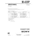 SONY M435P Manual de Servicio