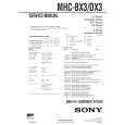 SONY MHCDX3 Manual de Servicio