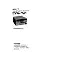 SONY BVW-75P Manual de Usuario