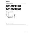 SONY KV-M2151D Instrukcja Obsługi