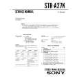SONY STR-A27K Manual de Servicio