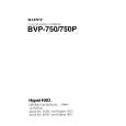 SONY BVP-750P Manual de Usuario