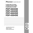 PIONEER PDP-435XDE Instrukcja Obsługi