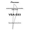 PIONEER VSA-E03/HVXJI Manual de Usuario
