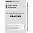 PIONEER AVD-W1100V/EW5 Instrukcja Obsługi