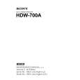 SONY HDW-700A Manual de Servicio