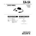SONY XA-54 Manual de Servicio