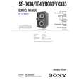 SONY SSDX30 Manual de Servicio