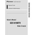 PIONEER GEX-6100TV/UC Instrukcja Obsługi