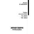 ARTHUR MARTIN ELECTROLUX TM3004W Instrukcja Obsługi